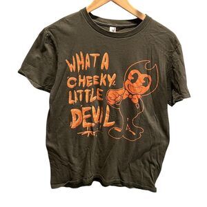 Anvil Cheeky Little Devil Men’s T-Shirt - Olive green and Orange